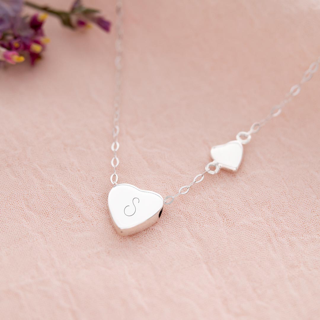 Sterling Silver My Lucky Heart Personalised Necklace