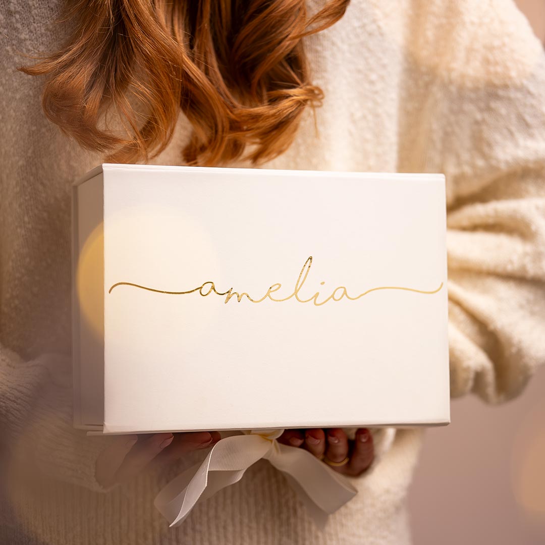 Luxury Ribbon-Tied Personalised Gift Box